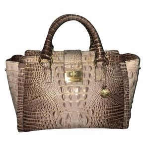 Brahmin Annabelle Satchel in Cappuccino Melbourne Leather